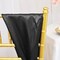 10 Pieces Classic Black Satin Chair Sashes Sleek 8"x108" Event Accessories